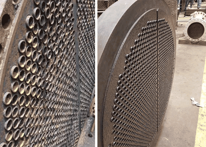 High-Functionality Coating Protects Tube Ends and Tubesheet Sealing 1 uncoated vs coated