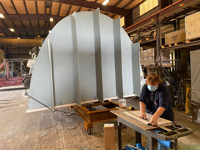 Pressure Vessel Coatings Applied to Client Specification 2 blast mask prep