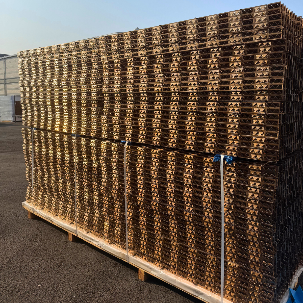 Wash bed packing Coated