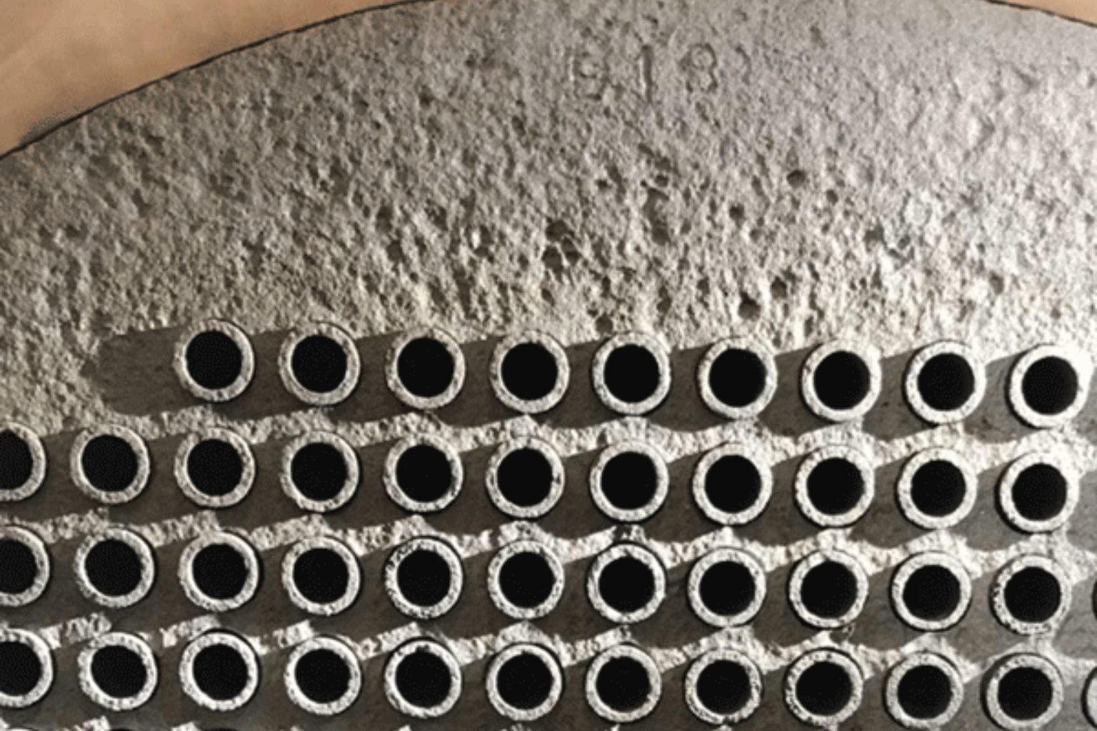 Uncoated Tubesheet Post Coating removal