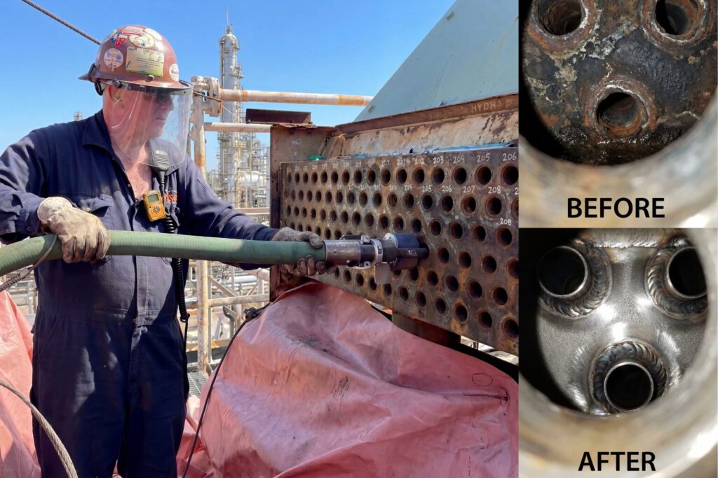 Fin Fan Air Audit Tube ID Grit Blast Cleaning